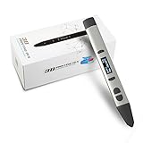 3D Pen, Metal 3D Printing Pen with Large OLED Display, Easy to Use, Great Gift for Kids, Support 1.75mm PLA Filament by Mika3d (Silver)