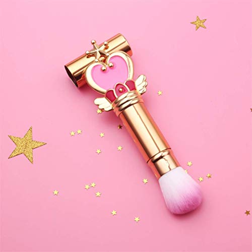 EDA LUXURY BEAUTY ROYAL HEART GOLD PINK EXCLUSIVE MAKEUP BRUSH WITH COVER Flawless Round Design Perfect Blending Blush Foundation Bronzer Contour Highlighter Powder Best Retractable Kabuki Brush Vegan 4 EDA LUXURY BEAUTY ROYAL HEART GOLD PINK EXCLUSIVE MAKEUP BRUSH WITH COVER Flawless Round Design Perfect Blending Blush Foundation Bronzer Contour Highlighter Powder Best Retractable Kabuki Brush Vegan