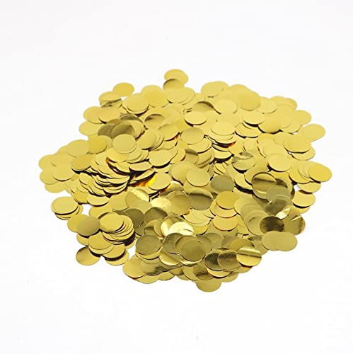 ZYOOO Gold Metallic Shiny Round Table Confetti - Balloon Fill Confetti - 1.5cm - 6000pcs/1 Pack