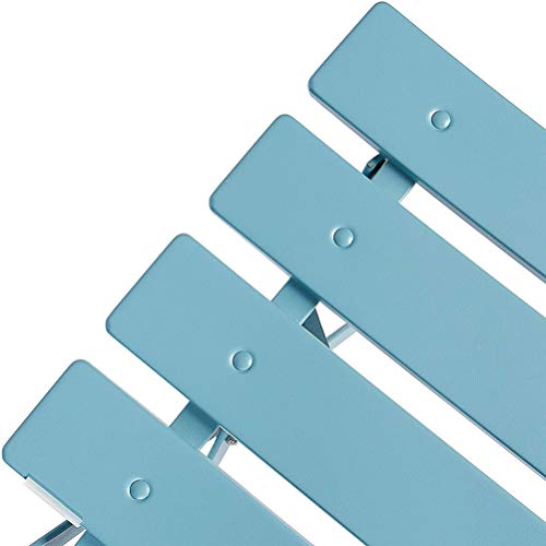 Zhyaj Gartenmöbel Terrassengarnituren/Zusammenklappbarer Tisch Und Stühle, 3 Stück Kleine Wetterfeste wasserdichte… – Bild 4