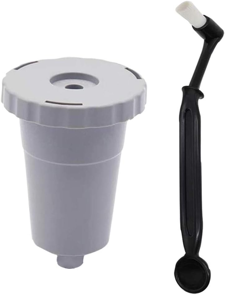 Reusable K Cups for Keurig 1.0 Brewers - Replaceable Single Cup Coffee Pod for My K Cup + Stainless Steel Mesh Filter + Nylon Bristle Cleaning Brush