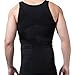TopTie Men's Slimming Body Shaper Compression Shirt, Shapewear Sculpting Vest Muscle Tank-White-L