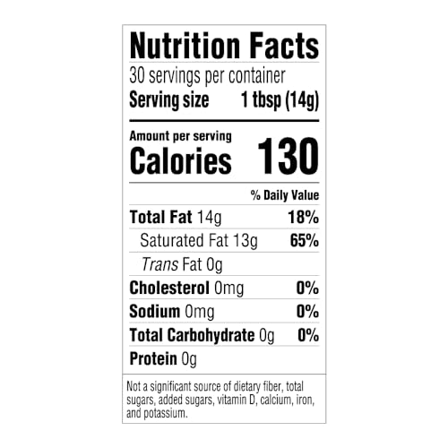 AMAZON GROCERY, ORGANIC VIRGIN COCONUT OIL, 15 FL OZ