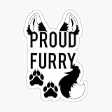 Proud Furry -Clear Tips- Sticker - Sticker Graphic