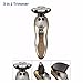 Shaver LuckyFine NEW 3D Floating Men's Electric Beard Shaver Rechargeable Washable Razor...