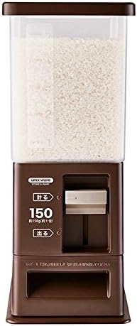 Amazon おしゃれ 米びつ 5kg 洗える 計量 残量見える 1合 米びつ6kg