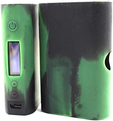 Non-slip Kbox 120W 200W Protective Gel Silicone Skin Case Cover Skin Sleeve Wrap Perfect Fit 120 / 200 Watt Kanger Subox KBOX Kit (Black-Green)