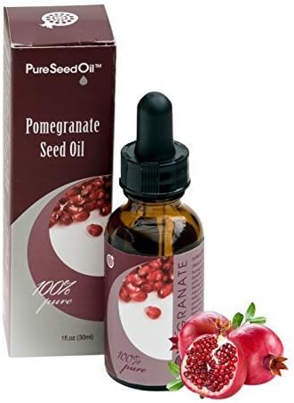 Fortis Production Anti-Aging Pomegranate Pure-Seed-Oil All-Natural Cold-Pressed/Undiluted-Carrier-Oil Great for Face/Hair/Body, Gluten-Free/Parabens-Free, 1 oz