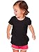 Kavio! Unisex Infants Slub Raw Edge Crew Neck Short Sleeve