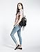ECOSUSI Women Daypack Outdoor Sling Chest Bag Small Nylon Backpacks for College Girls Fashion Travel Bag, Black