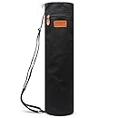 ELENTURE Full-Zip Exercise Yoga Mat Carry Bag with Multi-Functional Storage Pockets (Black)