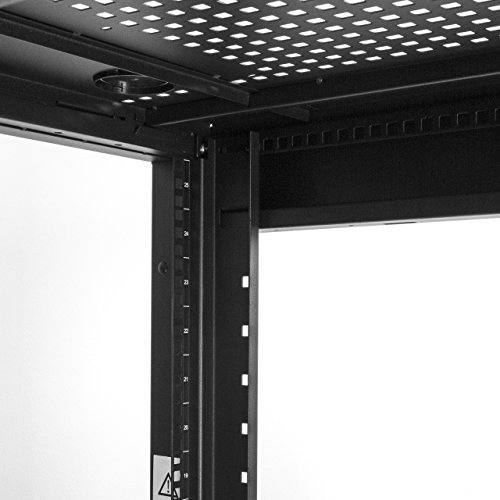 StarTech.com Server Rack Cabinet - 25U Rack - 37" Deep Enclosure - Server Cabinet - Computer Cabinet - Network Cabinet - Network Enclosure