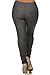 Women's Plus Size Cotton Blend Stretchy Jeggings With 5 Pockets (GRAY, XL)