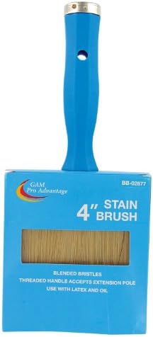 Gam Paint Brushes BB02877 4-Inch Blended Bristles Stain Brush