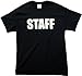 STAFF | Black Two Sided Print - Event, Concert, Party, Festival Unisex T-shirt