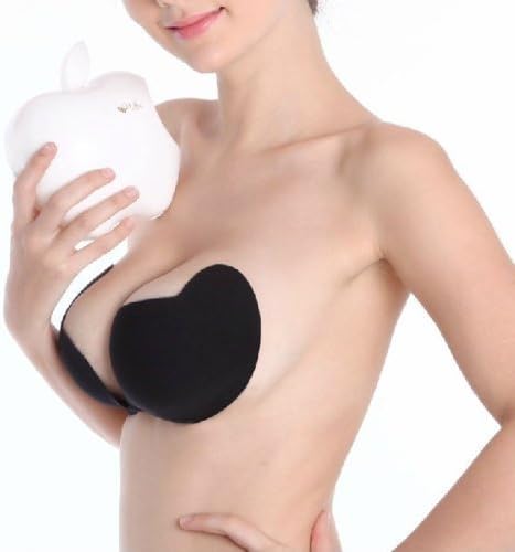 Brand Mango Strapless Bra Fabric Bra Push Up Bra Invisible (Black AB Cup)