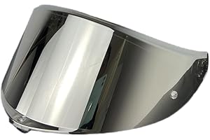 BSTOP K6 Shield Visor for AGV K6 K6S Face Shield Uv Protected Windshield Moto Helmet Accessories (Revo Clear Silver-day and night)