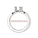 Happygo Base Ring for Chastity Device, Clamp Ring, Anti-Off Scrotum Clamp Penis Ring, Additional Spares for Cock Cage (1.77 inch/ 4.5cm)