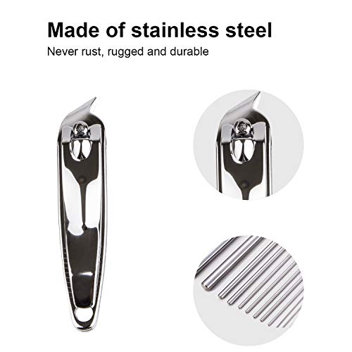 Manicure Set Nail Clippers Tool 8 in 1 Professional Stainless Steel Portable Travel Grooming Kit Nail Care Nail Scissors Kit Gift for Men Women Lover Parents Elder Patient Nail Care
