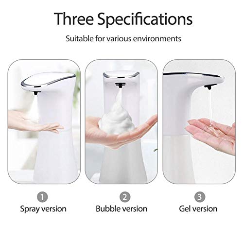 Handzeep-dispenser 350 ml USB Automatische vloeibare zeepdispenser Smart Sensor Zeep Dispensador Touchless ABS… - Image 3