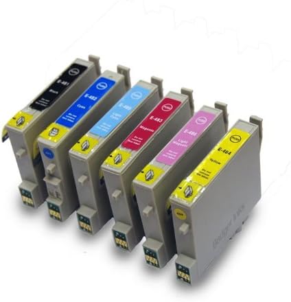 DSYJ for Epson Printer Ink Cartridge Full Set - R200 R300 Rx500 Rx600 Rx620 R1500