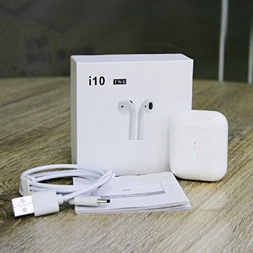 Latest Version Bluetooth 5.0 Headset Charging Compartment Power Display Touch Operation New Hands Free Headset Mini TWS i10 Headset Latest Bt 5.0 True Wireless Earphone 4 Hours Long Play time i10 TWS