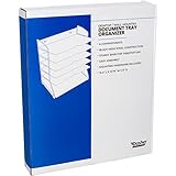 Acrylic 4 Tier Brochure Stand - Removable Center Dividers to Support 8.5 x 11 Literature or Tri Fold, Leaflets, and Pamphlets, Sturdy Table Top Design or Wall Mount, Professional Display for Office