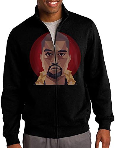 Yeezus Tour Kanye West Photo Men's Casual Zipper Hoodies Jacket