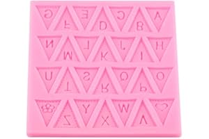 Fondant Letter Cutters, Silicone BPA for Cake Decoration Candy Chocolate Birthday Party Gummies