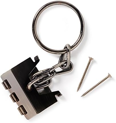Strike Plate Locks - Door Chain &amp; Flip Lock- Double Protection Security for Doors- Reinforced Strong Latch- Durable Metal Hardware- Easy to Install- For Patio/ Apartment/ Front Home Entrance (Bronze)
