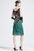 BABEYOND 1920s Vintage Peacock Sequined Dress Gatsby Fringed Flapper Dress Roaring 20s Party Dress