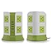 SAFEMORE Power Strip 8-AC Outlets and 4-Port USB Charging Ports with 6.5-Foot Cord(Green+White)