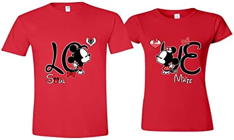 LO & VE Matching Shirts for Couples - Soul Mate Couple Shirts (Priced for 1 Shirt)