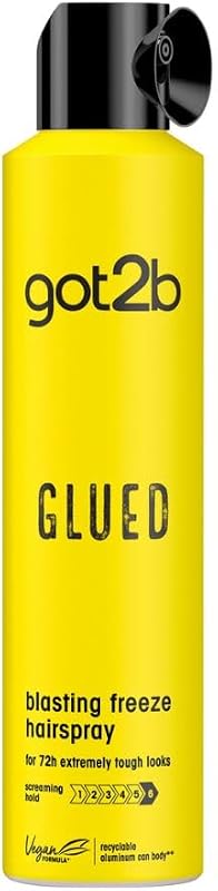 Glued Blasting Freeze, Laca Fijación Extrema, Amarillo. 300 mililitros