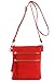 Functional Multi Pocket Crossbody Bag (Tomato Red)