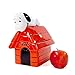 Enesco Peanuts Snoopy on Dog House Cookie Jar, 10
