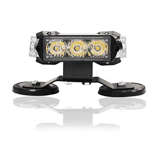 26" 54 LED 7 Flash Mode Traffic Advisor Double Side Emergency Warning Security Vehicle Roof Top Strobe Light Bar with Magnetic Base for Undercover or Tow Truck Construction - Thumbnail 7