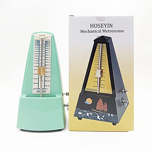 thumbnail image 2 of HOSEYIN Mechanical Metronome For Piano, Guitar, Violin – 40-208 BPM With Bell Sounds, Pink & Other Colors 2 of 10