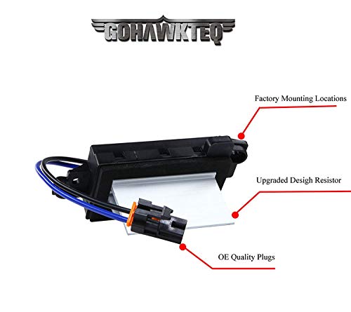 G008R1 Upgraded Design Heating and Air Conditioning Blower Motor Resistor Module for Chevy Silverado Tahoe Suburban GMC Sierra Yukon (Replaces# 4P1516 MT1805 RU-631 JA1639 BMR34)