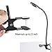 LED Adjustable Desk Lamp 12W by Topbest 3 Mode/2 Level Cold/ Warm Dimmable Clip Lights | 360° Flexible Gooseneck for Learning, Reading, Working