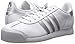 adidas Originals Men's Samoa Fashion Sneaker, White/Metallic Silver/Light Grey, 8 M US