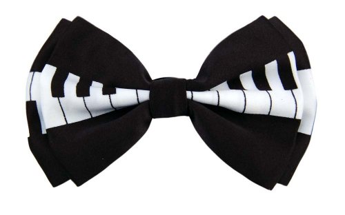 Black & White Piano Key/ Keyboard Bow Tie
