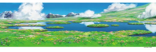 950-204 of Secret Garden of 950 Piece Studio Ghibli Background Art Series Howl