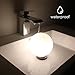 MIPOW PLAYBULB Sphere Bluetooth Smart Color Changing Night Light, Waterproof Touch Sensitive Dimmable LED Glass Orb Bulb with APP control, Wireless Charging Solution, Ideal for Home Bedroom Patio