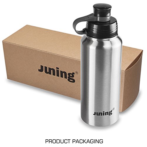 Stainless Steel Sports Water Bottle Double Wall Vacuum Sealed 32 Oz JUNING - Thumbnail 7
