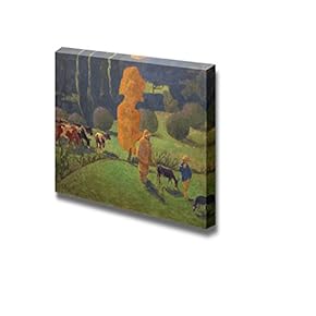 The Corydon Shepherd by Paul Serusier - Canvas Print Wall Art Famous Painting Reproduction - 12" x 18"