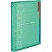 Kokuyo Campus Slide Binder with 5 Tab Dividers, Middle Type, B5, 26 Holes, Up to 100 Sheets, Green, Japan Import (RU-P333NG)
