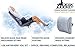 Desk Jockey Lower Back Pain Gel Lumbar Pillow Support Cushion - Firm and Lightweight Clinical Grade Memory Foam Orthopedic for Car Driving & Office Chair Grey
