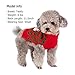 KYEESE Red Dog Sweater Turtleneck Dogs Sweaters with Snowman Knit Pullover Warm Dog Clothes for Holiday