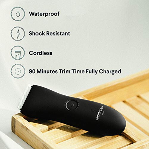 The Trimmer by Meridian: Electric Below-The-Belt Trimmer Built for Men | Effortlessly Trim Pesky Hair | Waterproof Groin… - Image 3